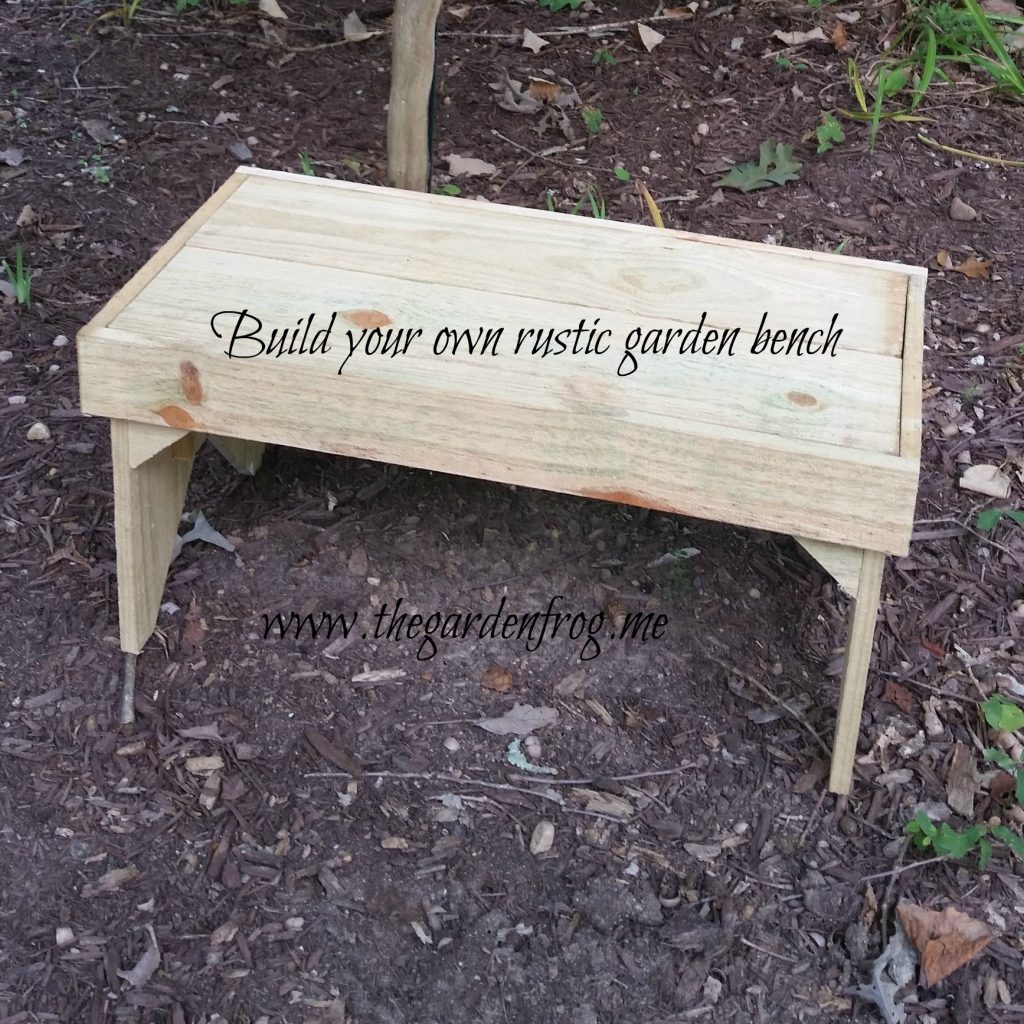 Build your rustic garden bench for $4