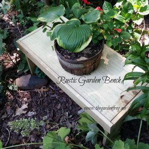 Build your rustic garden bench for $4