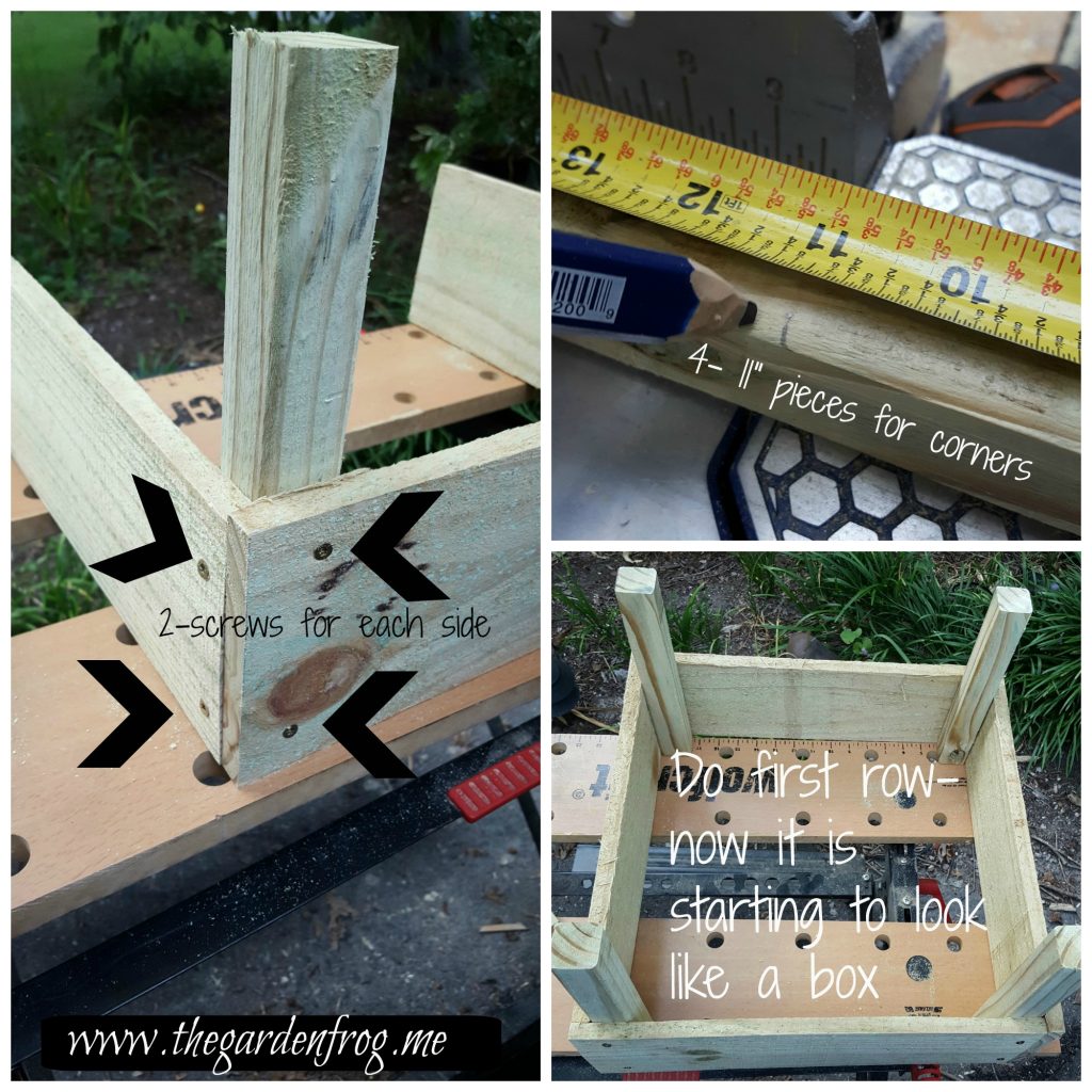 Build a garden planter box from dog ear fence pickets