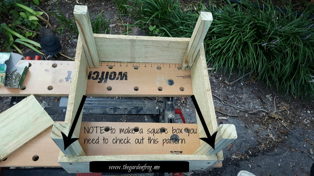 Build a garden planter box from dog ear fence pickets