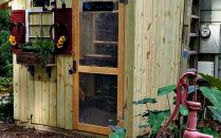 My $300 rustic picket garden shed
